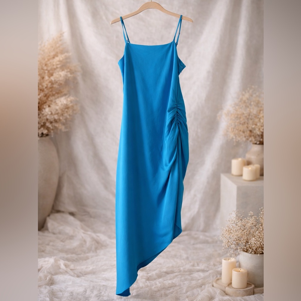 Sugarlips Teal Asymmetrical Dress